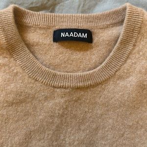 naadam cashmere sweater camel
